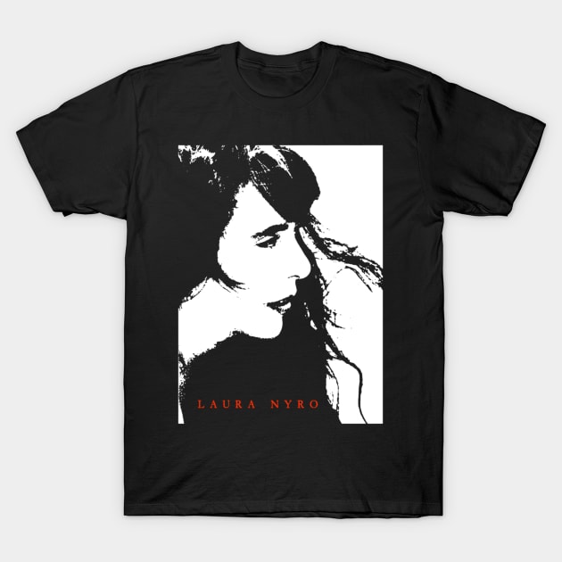 Laura Nyro Silhouette T-Shirt by szymkowski